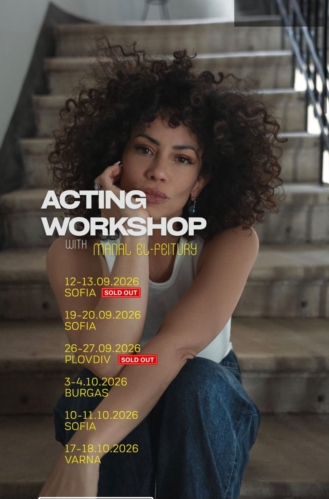ACTING WORKSHOP with MANAL EL-FEITURY